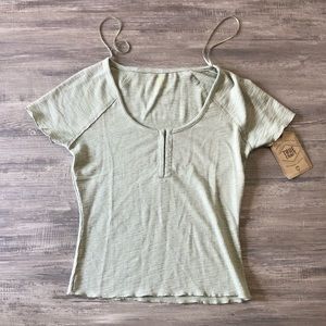 Sage Cropped T Shirt